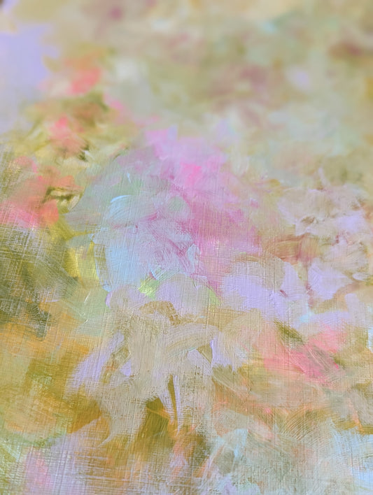 ‘Rose Garden’ Original Acrylic Painting on Paper