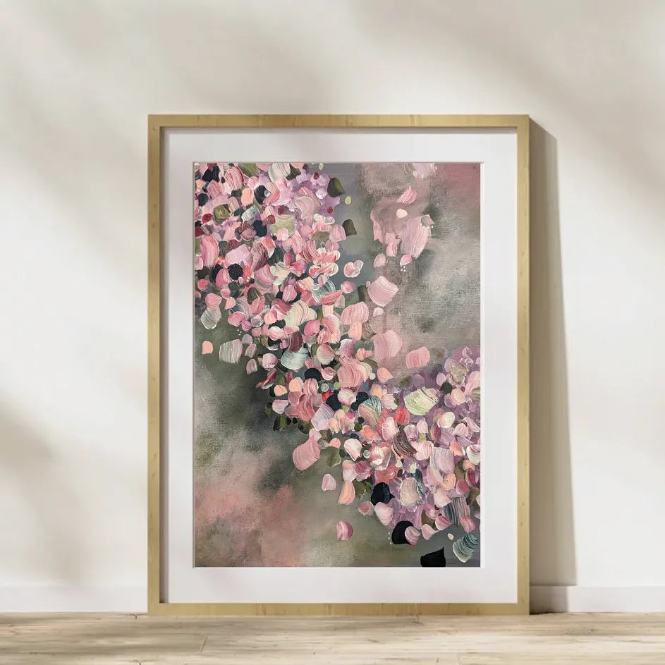 Petal Confetti Original A3 Painting