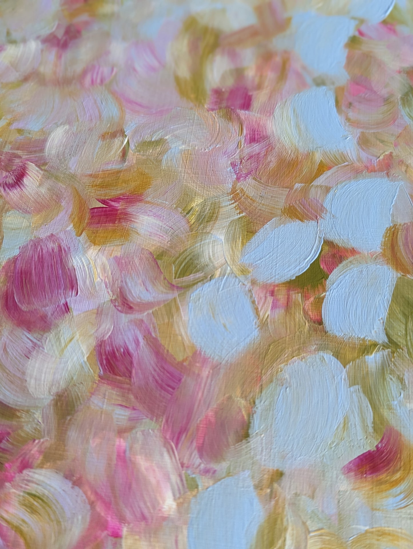 ‘Tulips Field’ Original Acrylic Painting On Paper