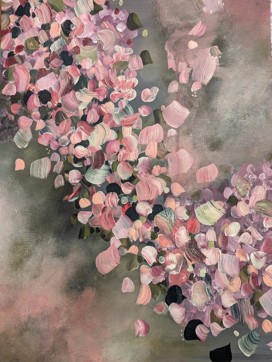 Petal Confetti Original A3 Painting